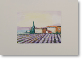 Lavende – Aquarell – Bildgröße: 40x30 cm – Größe gerahmt: 70x50 cm – Preis: € 150
